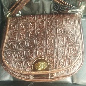 Marino Orlando Large Leather Saddle Bag.